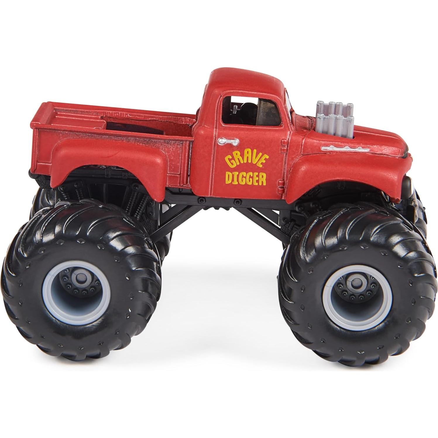 Monster Jam Camiones Monstruo El Toro Loco y Grave Digger 1:64