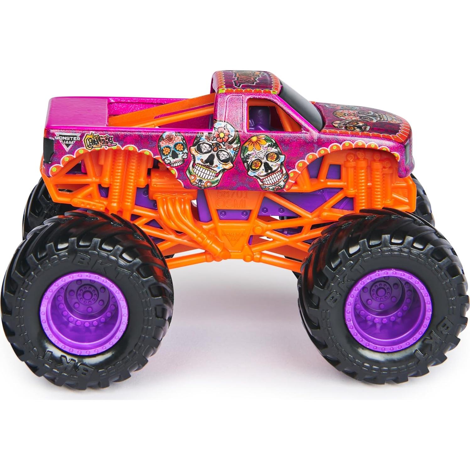 Monster Jam Camiones de Monstruo Dalmatiano vs Calavera 1:64