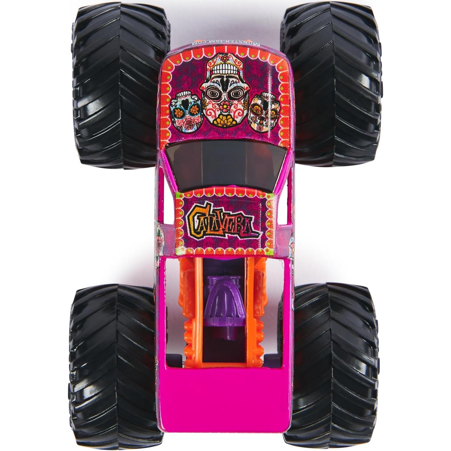 Monster Jam Camiones de Monstruo Dalmatiano vs Calavera 1:64