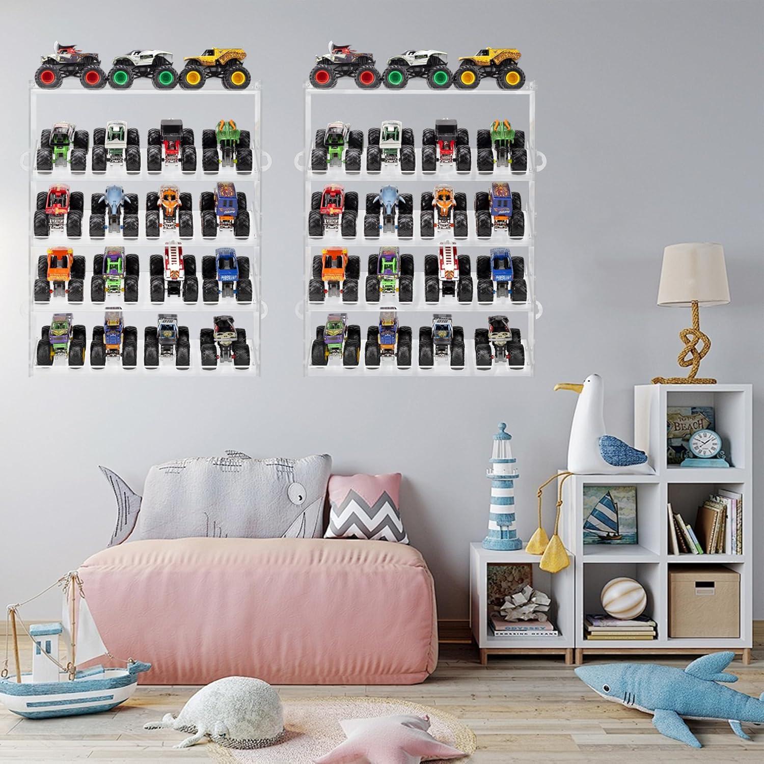 Estuche de Exhibición Acrílico KISLANE para 20 Camiones Monstruo