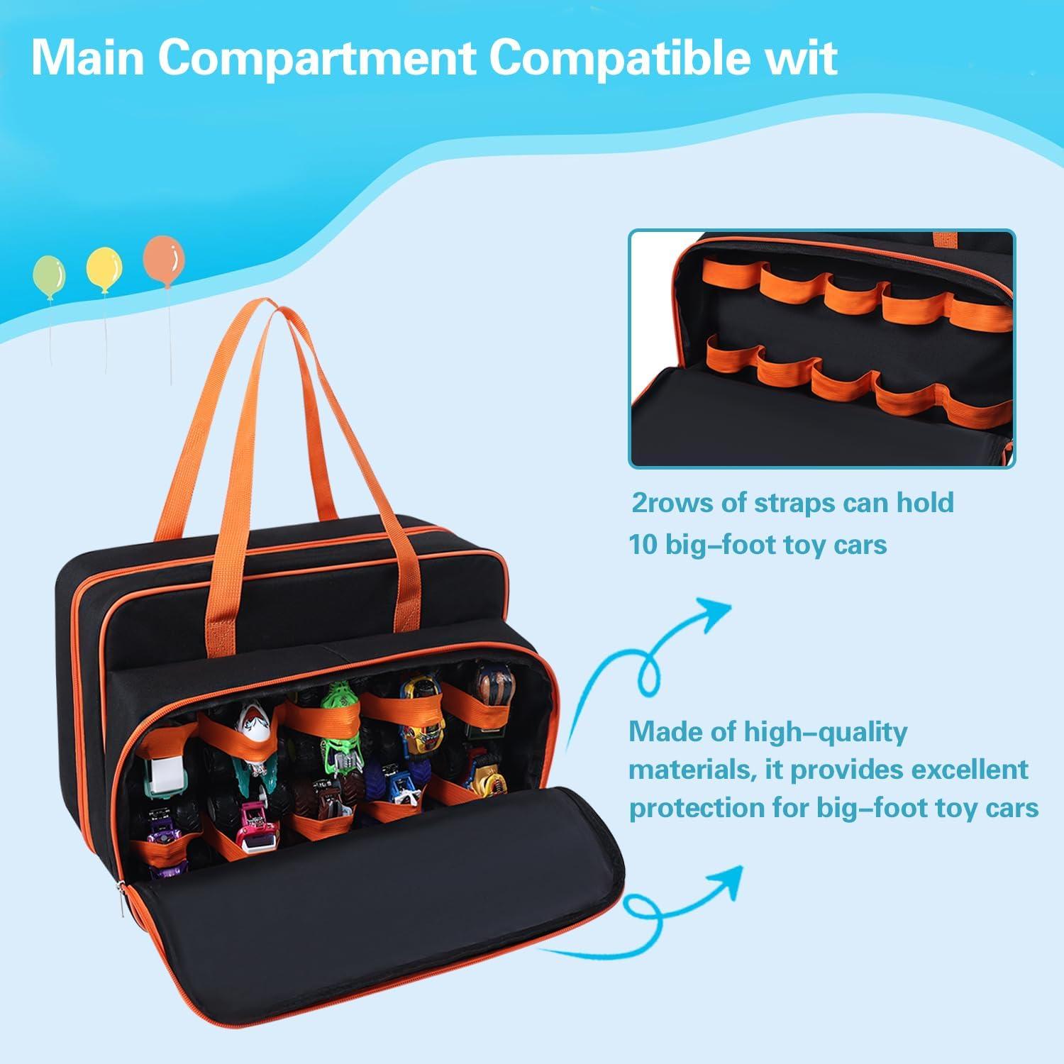 Funda de Almacenamiento para 40 Camiones Monster Jam 1:64 - Naranja