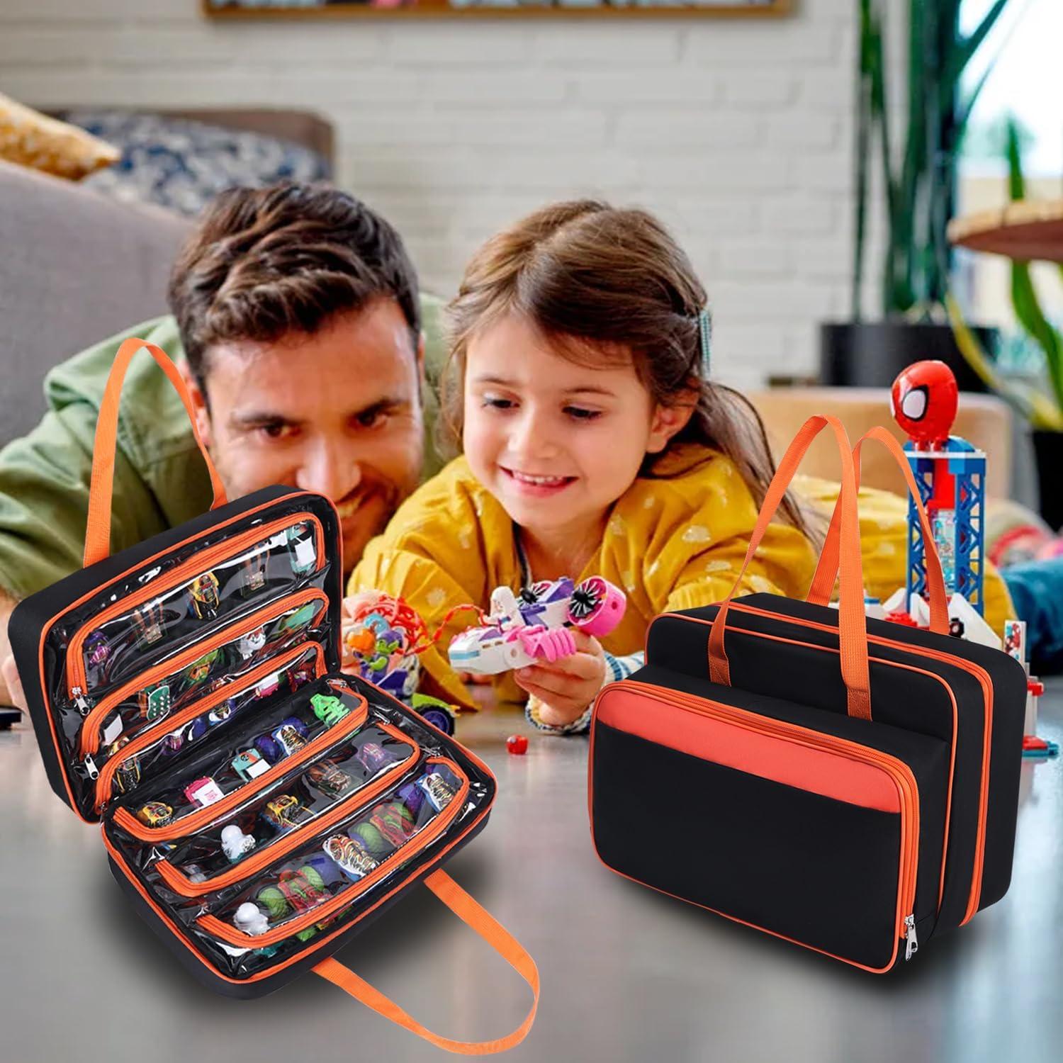 Funda de Almacenamiento para 40 Camiones Monster Jam 1:64 - Naranja