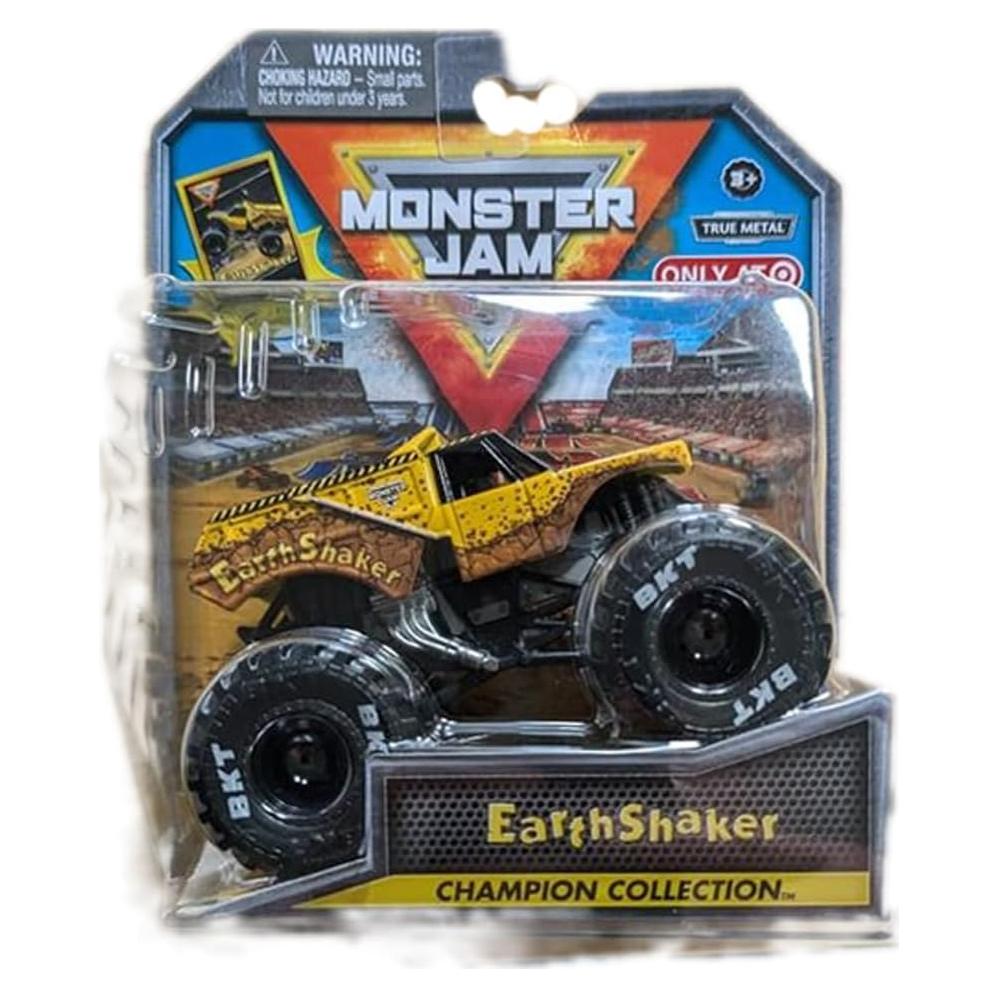 Camión Monster Truck Earth Shaker 1:64 Spin Master con Tarjeta