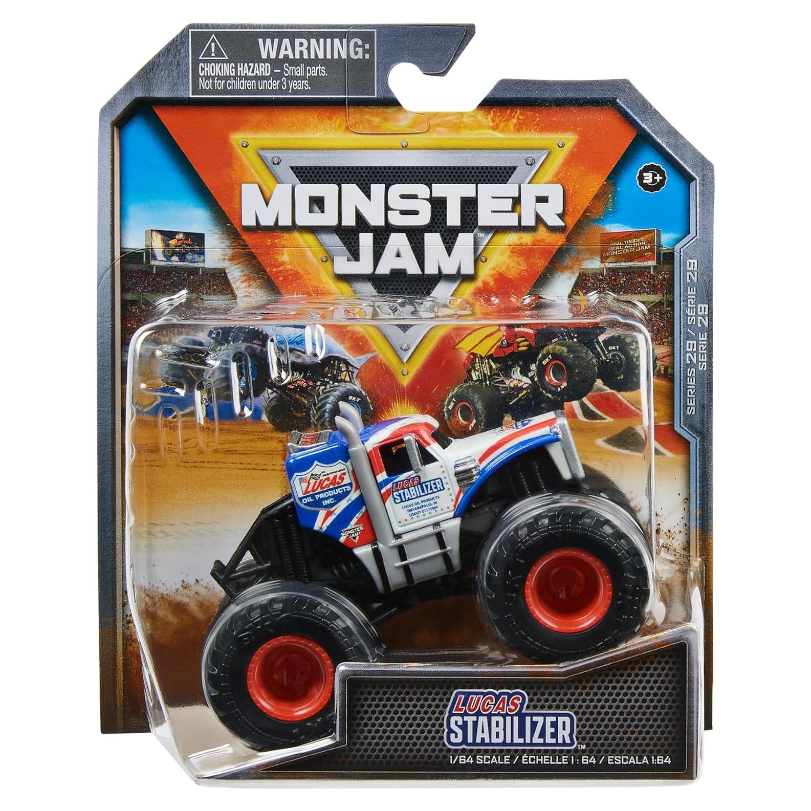 Camión Monster Truck Die-Cast Monster Jam Lucas Stabilizer 1:64