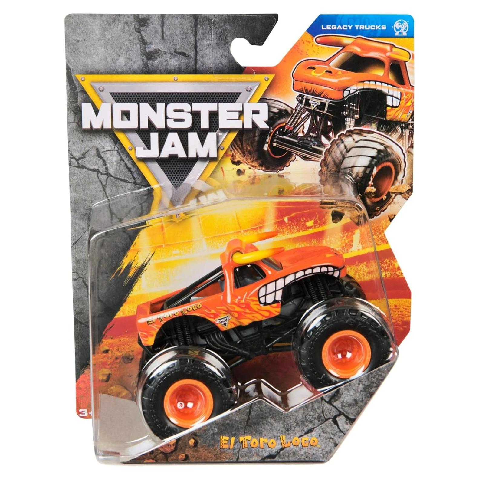 Camión Monstruo Diecast Monster Jam El Toro Loco 1:64