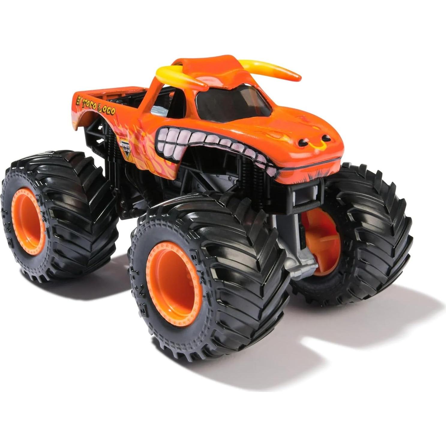 Camión Monstruo Diecast Monster Jam El Toro Loco 1:64