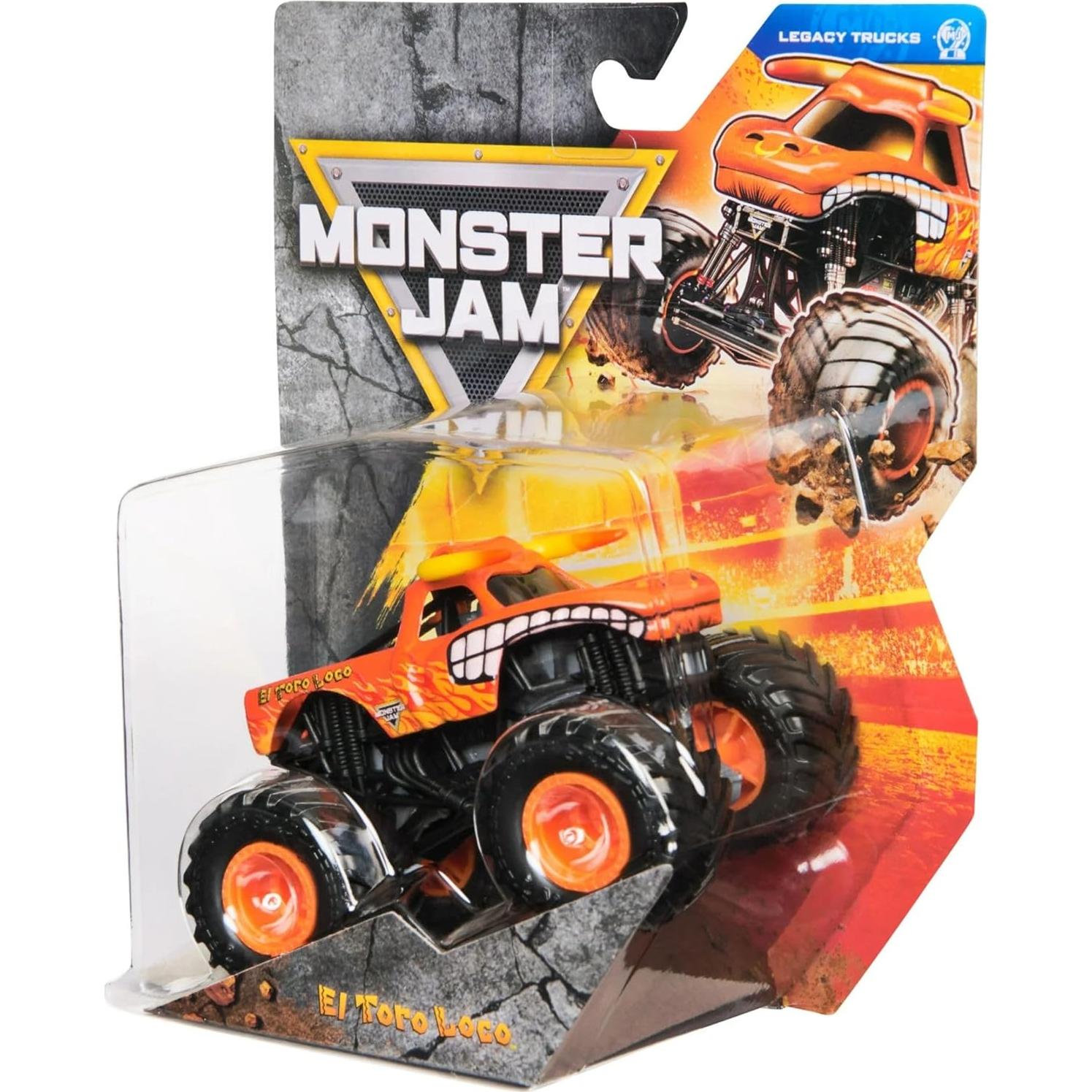 Camión Monstruo Diecast Monster Jam El Toro Loco 1:64