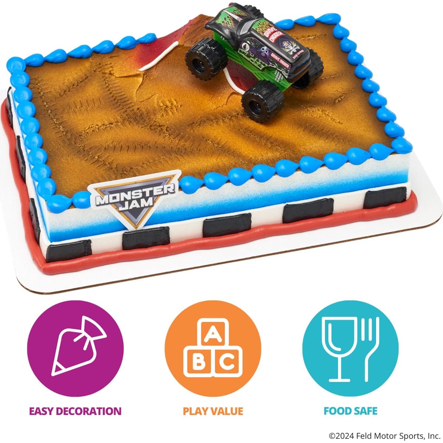 Camión Decorativo para Pasteles Monster Jam Grave Digger