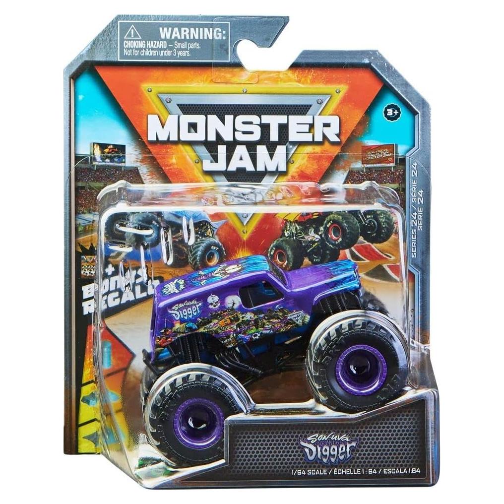 Camión de Juguete Monster Jam Son-uva Digger 1:64