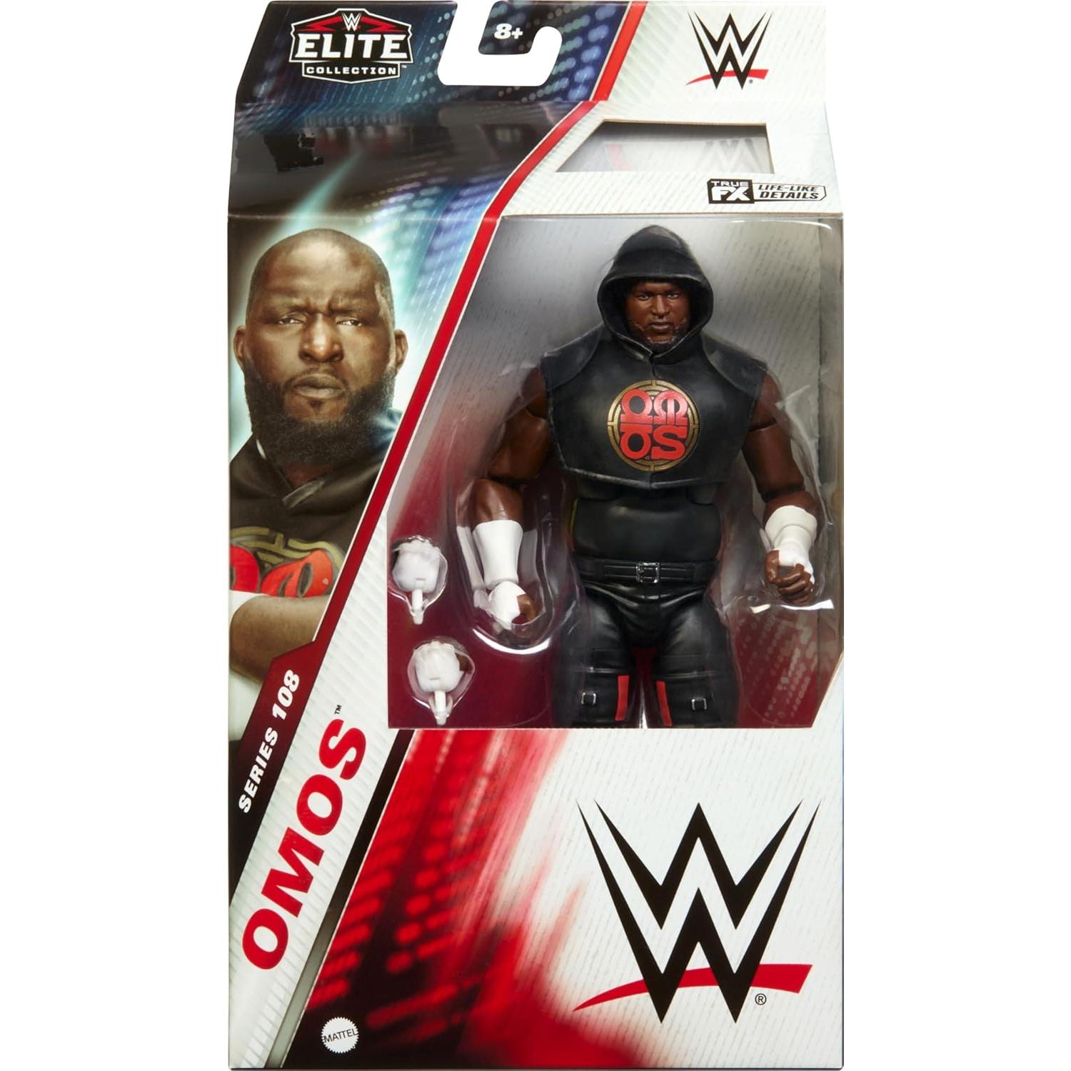 Figura de Acción WWE Elite Mattel Omos 15 cm con Accesorios