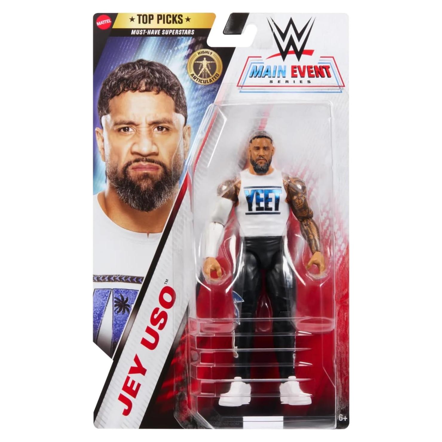 Figura de Acción WWE Jey Uso Mattel 15.24 cm Alta Articulación