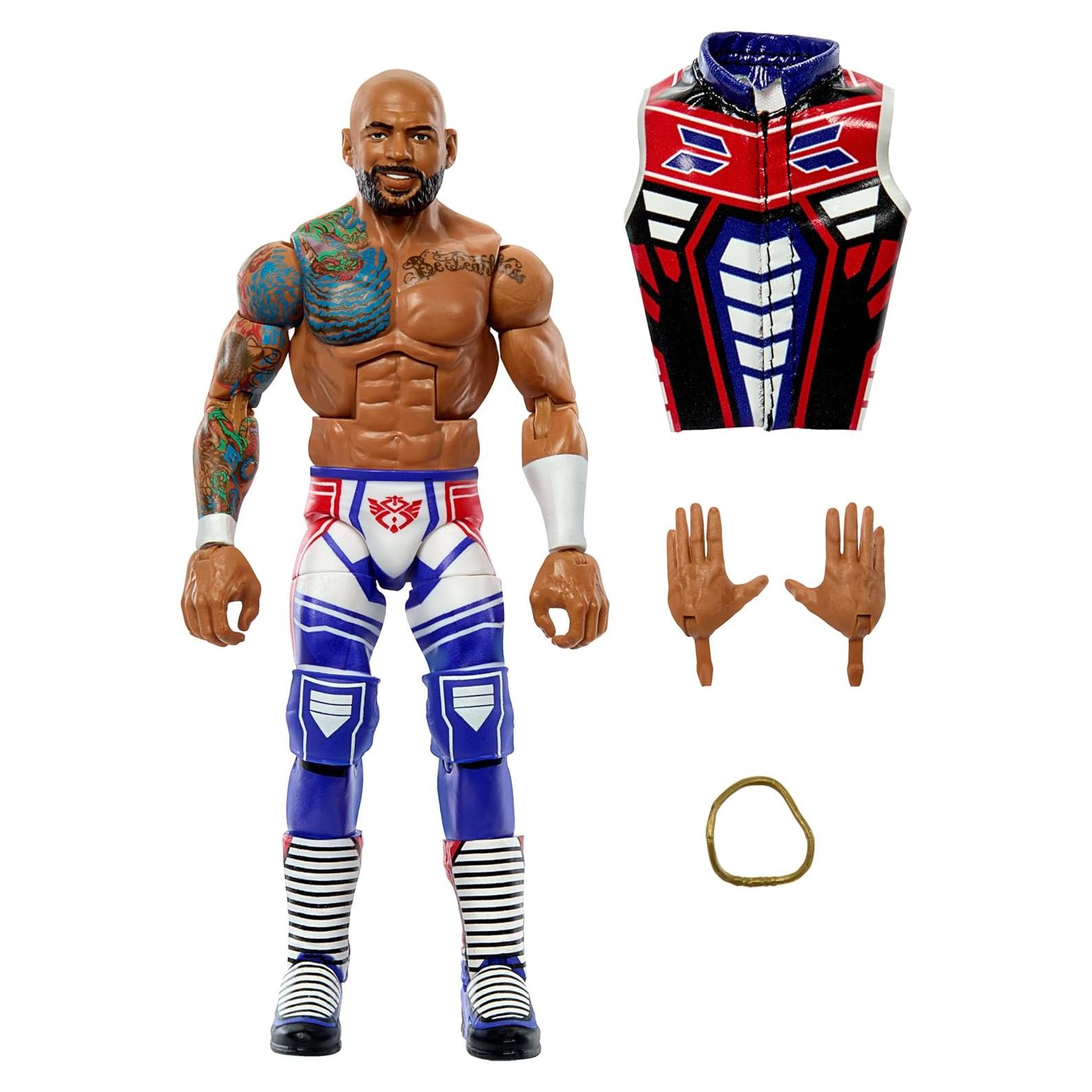 Figura de Acción Elite WWE Mattel Ricochet 15 cm Articulada
