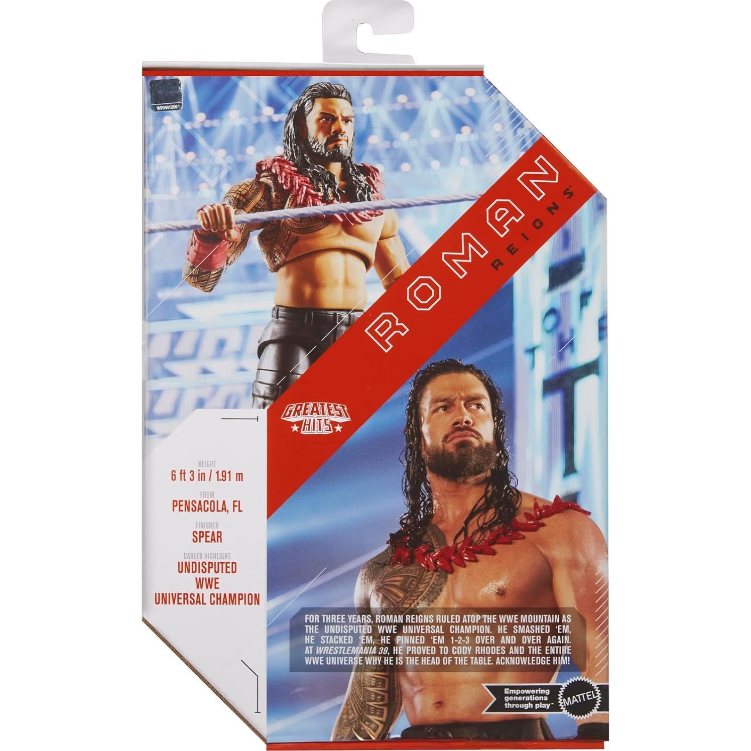 Figura de Acción WWE Roman Reigns Ultimate 6 - Mattel