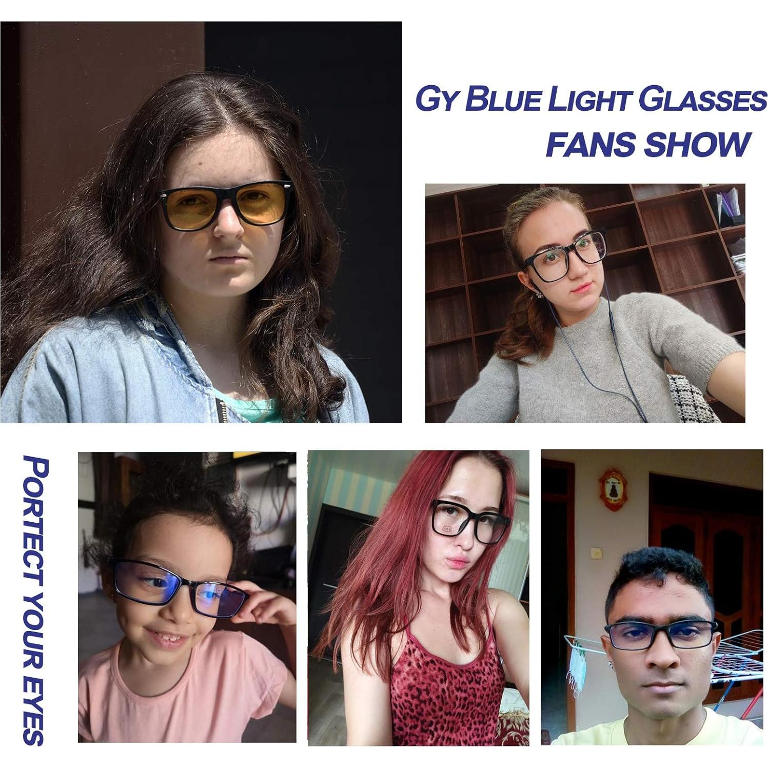 Gafas Gysnail Bloqueo Luz Azul Unisex Alivio Ocular