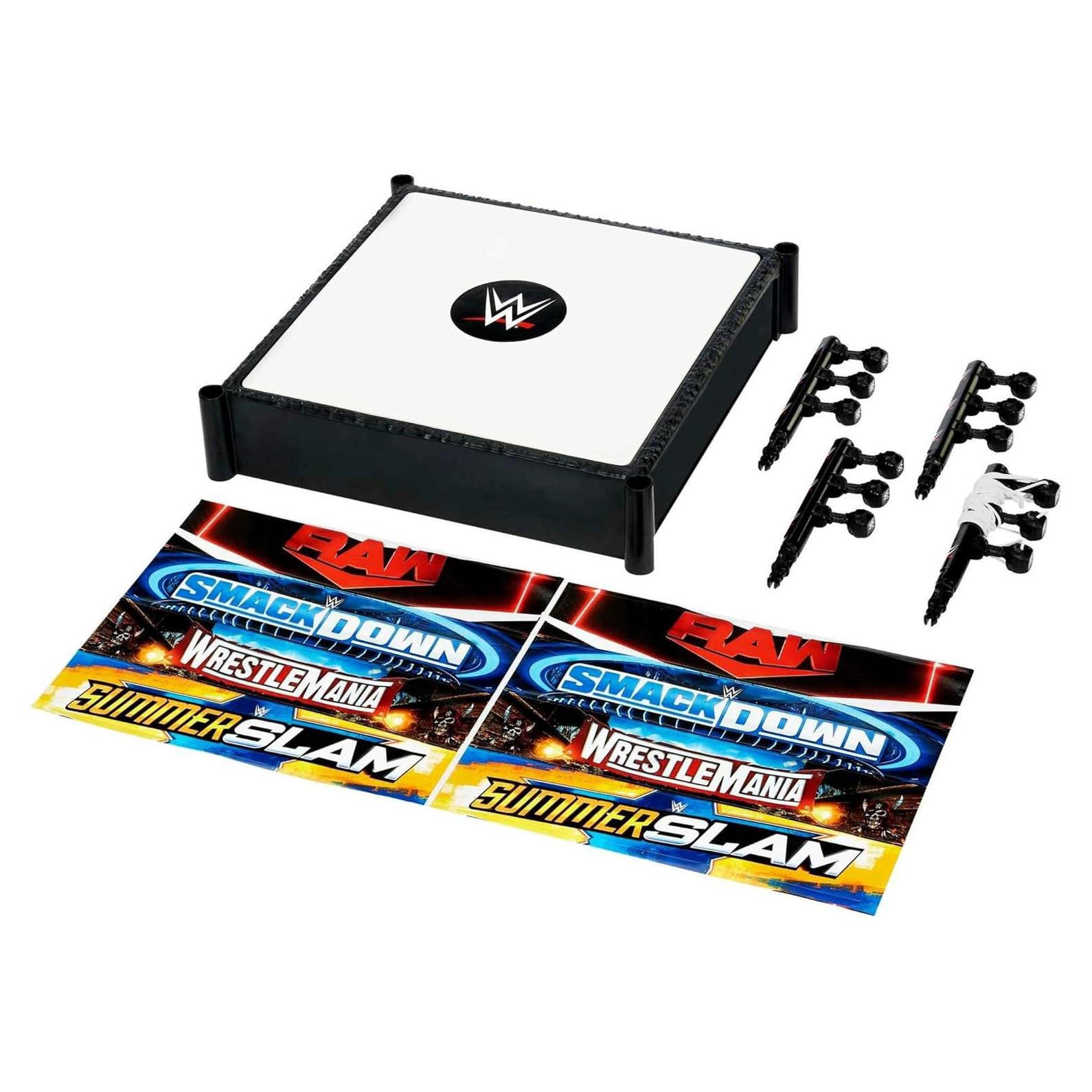 Ring de Superestrella WWE Mattel 35.56 cm con 4 pegatinas