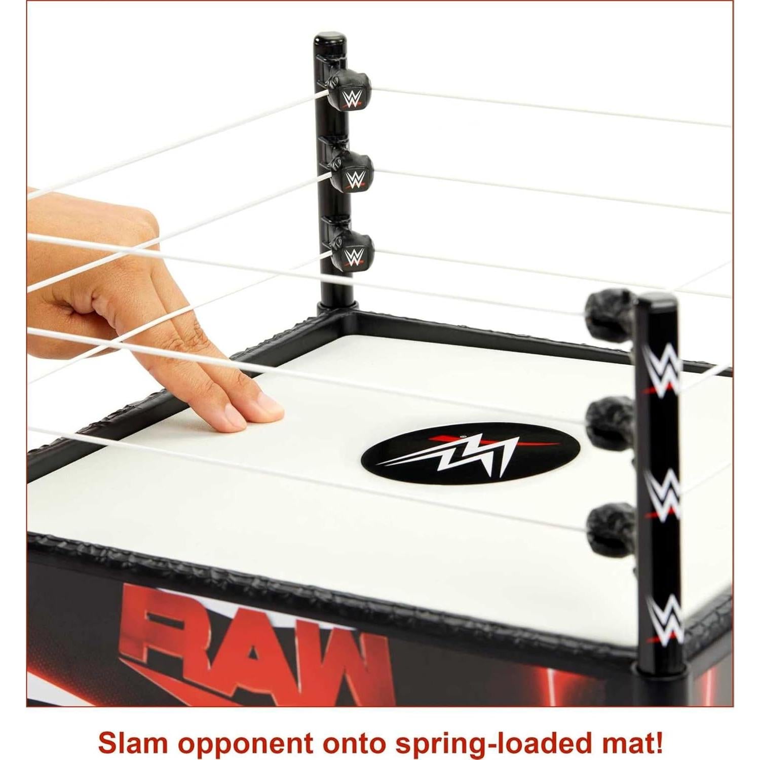 Ring de Superestrella WWE Mattel 35.56 cm con 4 pegatinas