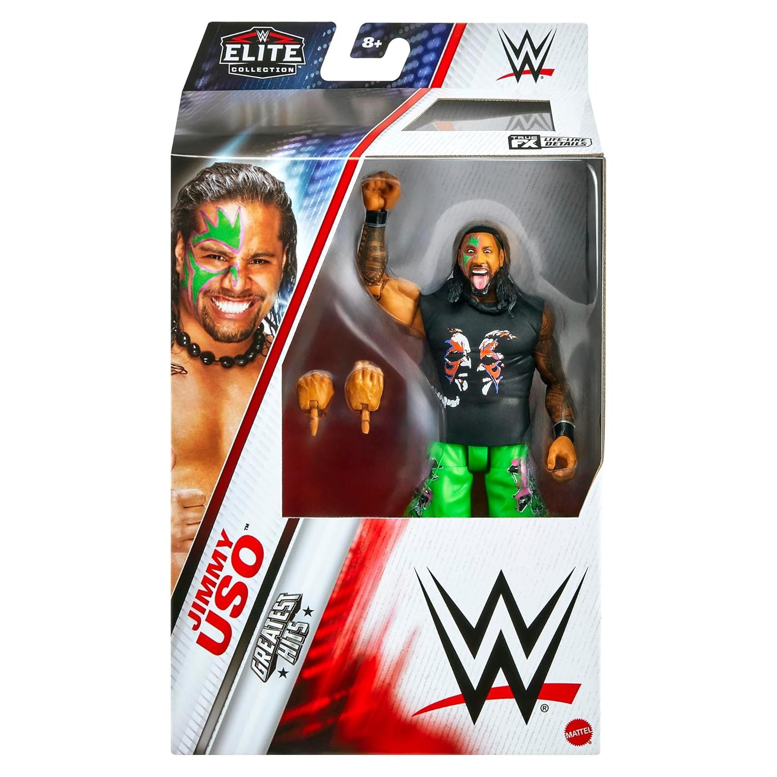 Figura de Acción WWE Jimmy USO Elite Greatest Hits 7 - Mattel