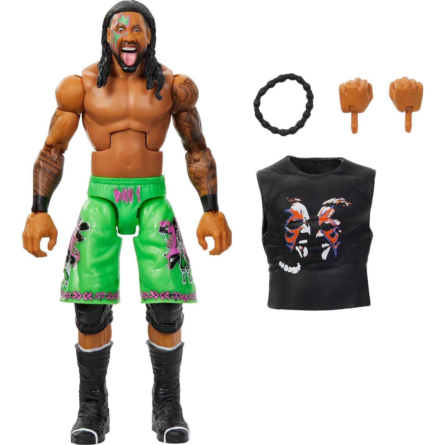 Figura de Acción WWE Jimmy USO Elite Greatest Hits 7 - Mattel