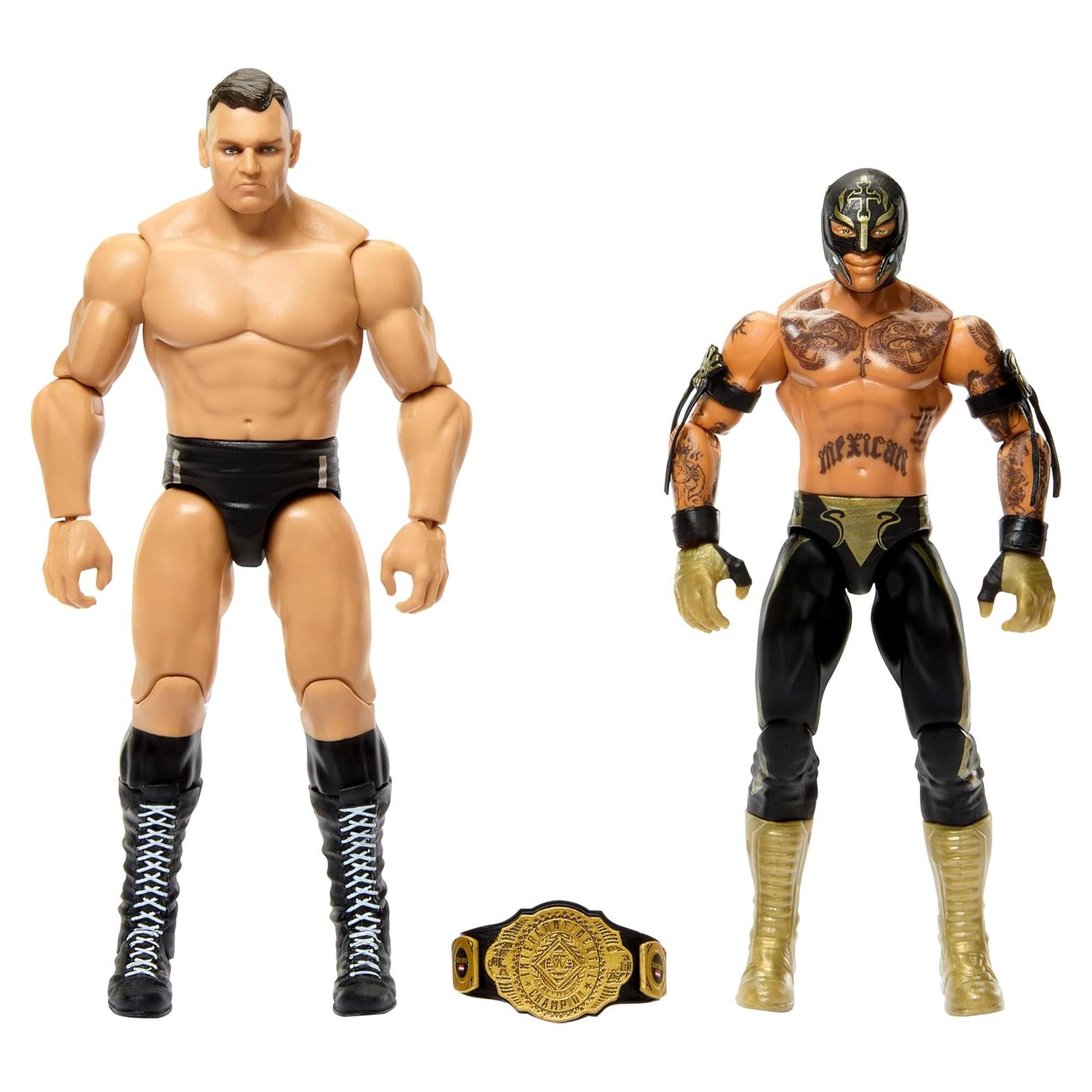 Figuras de Acción WWE Mattel 2-Pack Rey Mysterio vs Gunther 15 cm