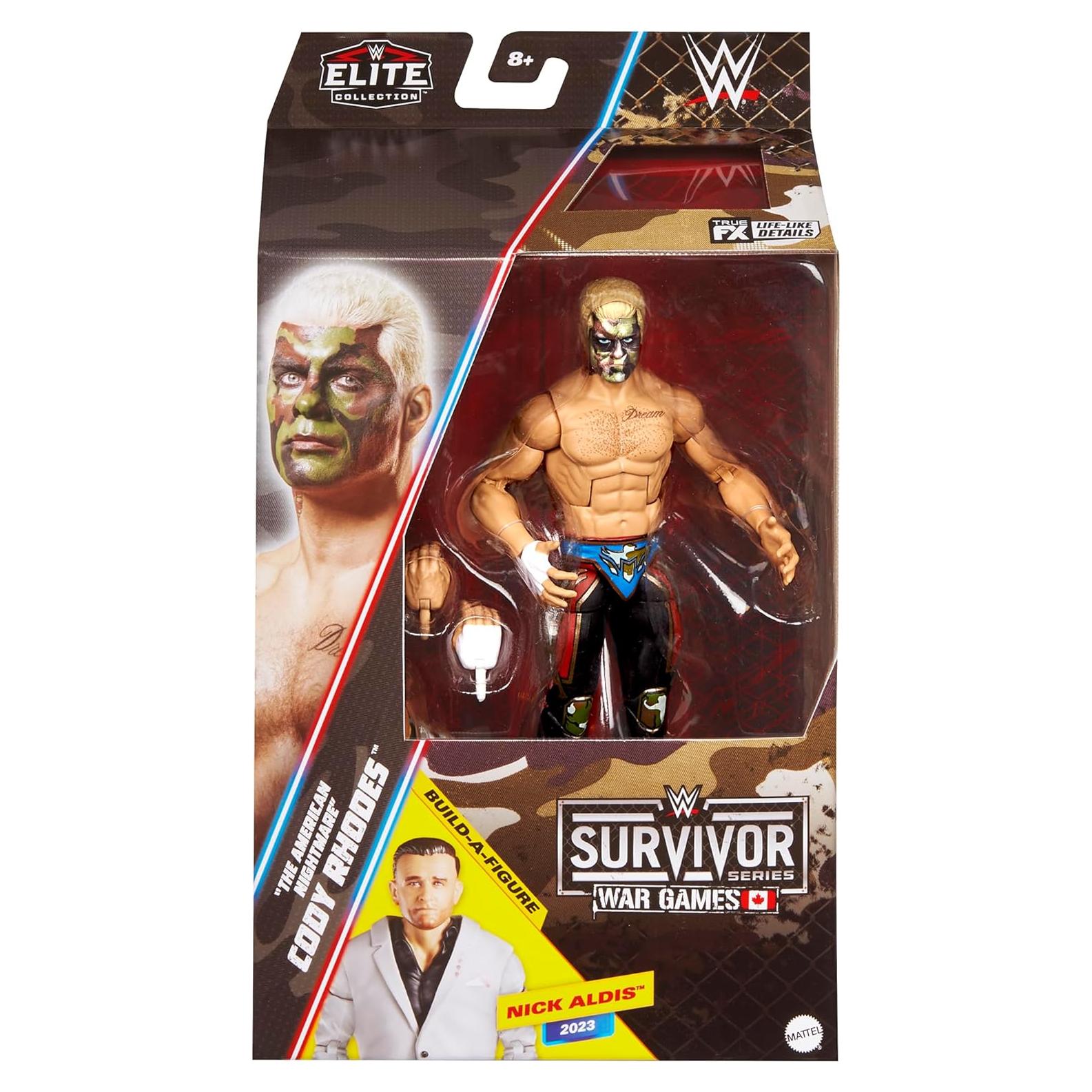 Figura de Acción WWE Elite Cody Rhodes Camo 2025 - Mattel