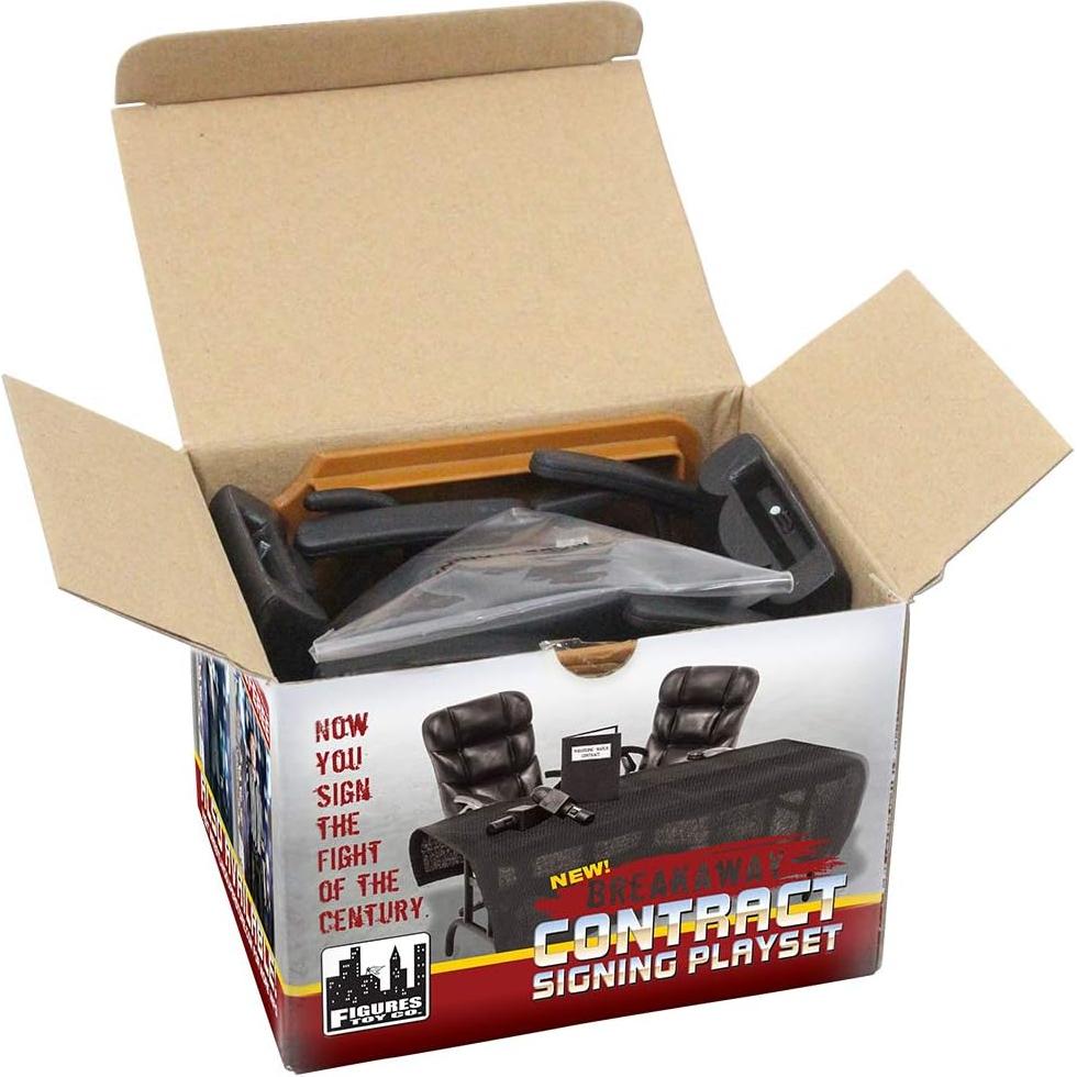 Juego de Firma de Contrato Roto para Figuras de Lucha Libre
