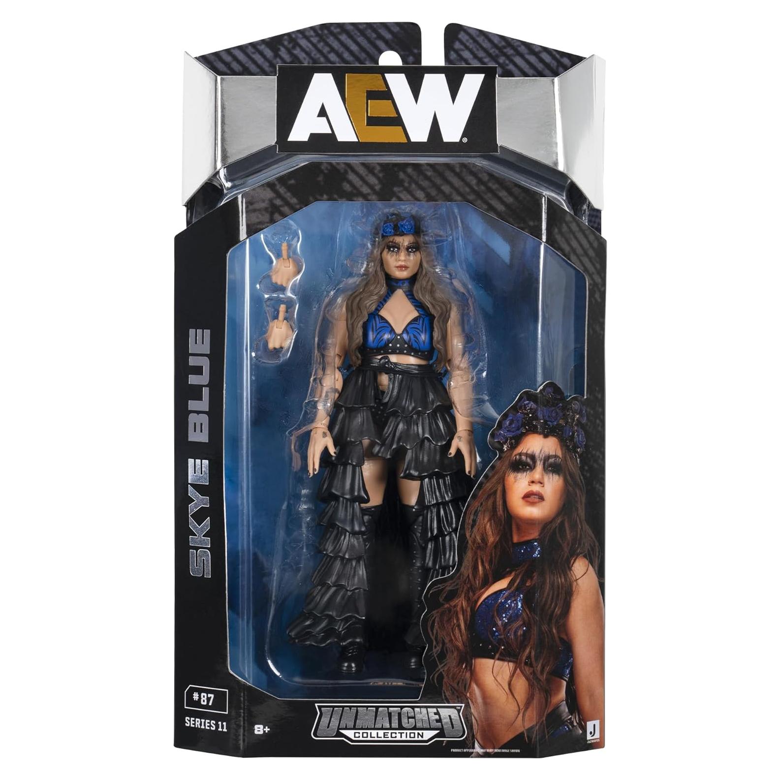 Figura de Acción Lucha Libre AEW Skye Blue Jazwares 27.94 cm