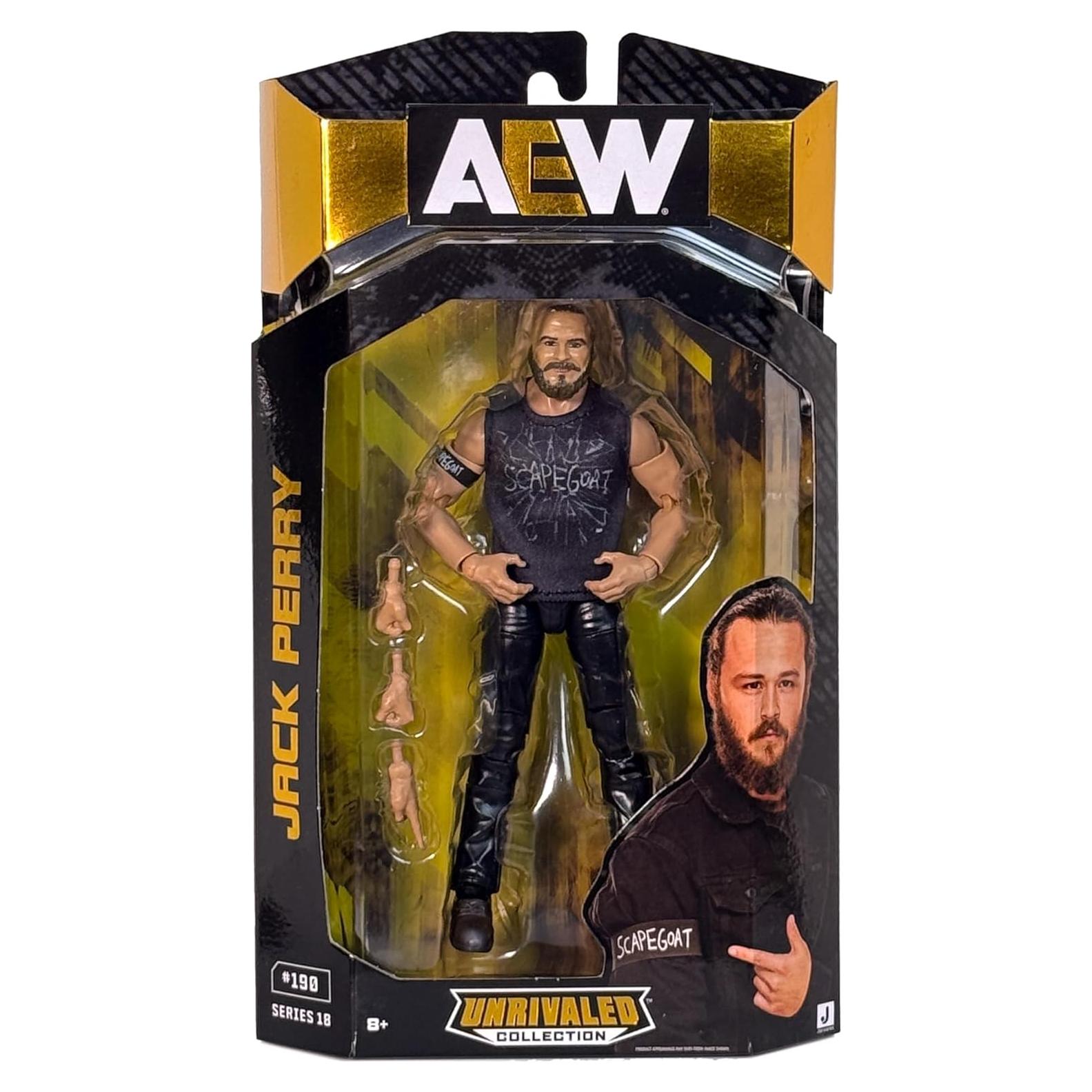 Figura de Acción Lucha Libre AEW Jack Perry 18 cm Jazwares