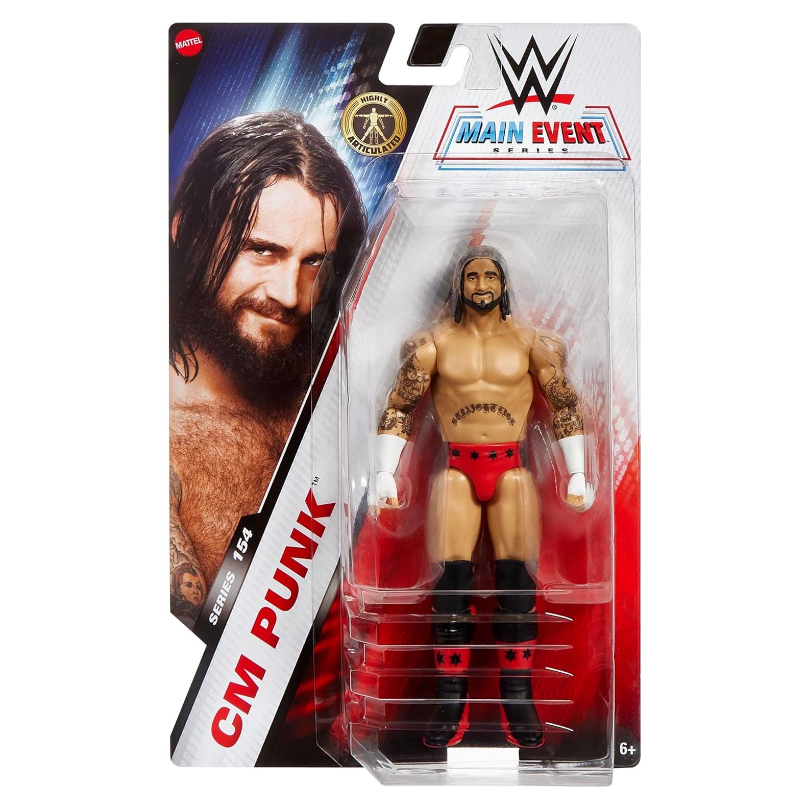 Figura de Lucha CM Punk WWE 154 - Ringside Collectibles