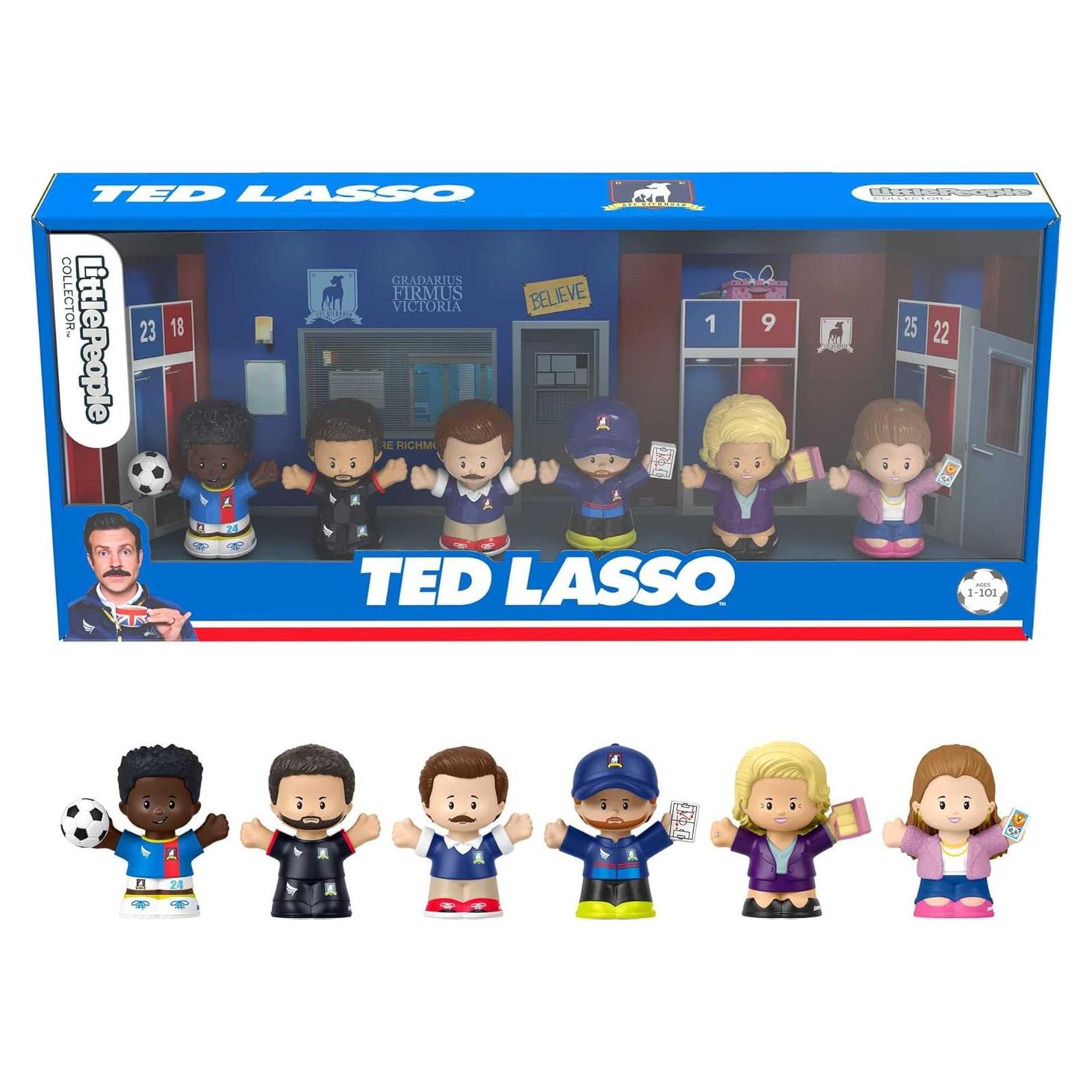 Conjunto de Figuras Ted Lasso Little People Collector - 6 Piezas