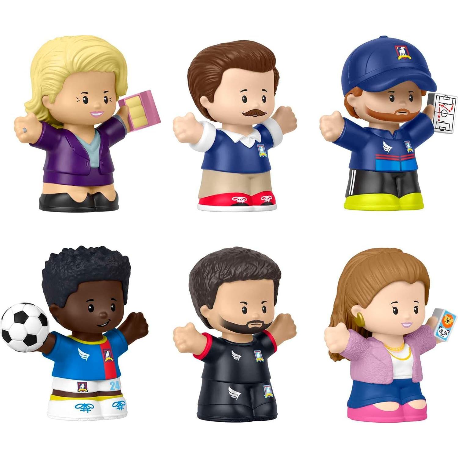 Conjunto de Figuras Ted Lasso Little People Collector - 6 Piezas
