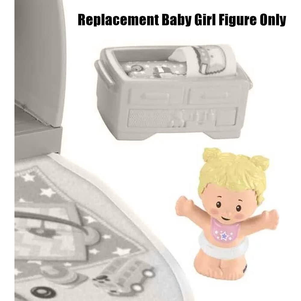 Figura de Bebé de Repuesto Fisher-Price GKP70 - Babero Rosa