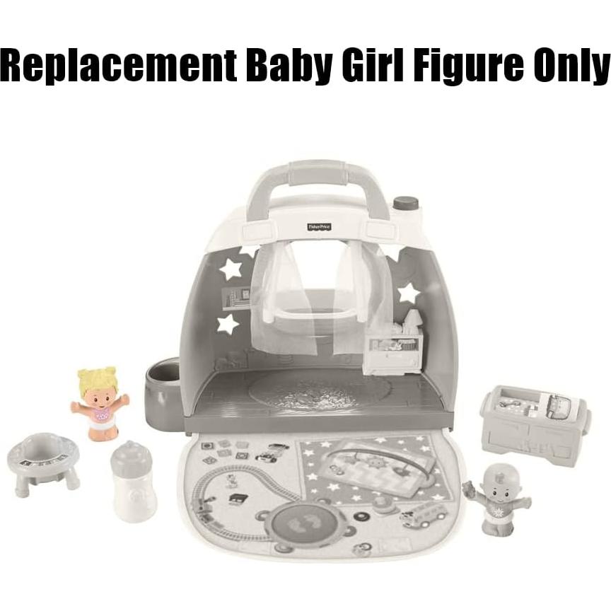 Figura de Bebé de Repuesto Fisher-Price GKP70 - Babero Rosa