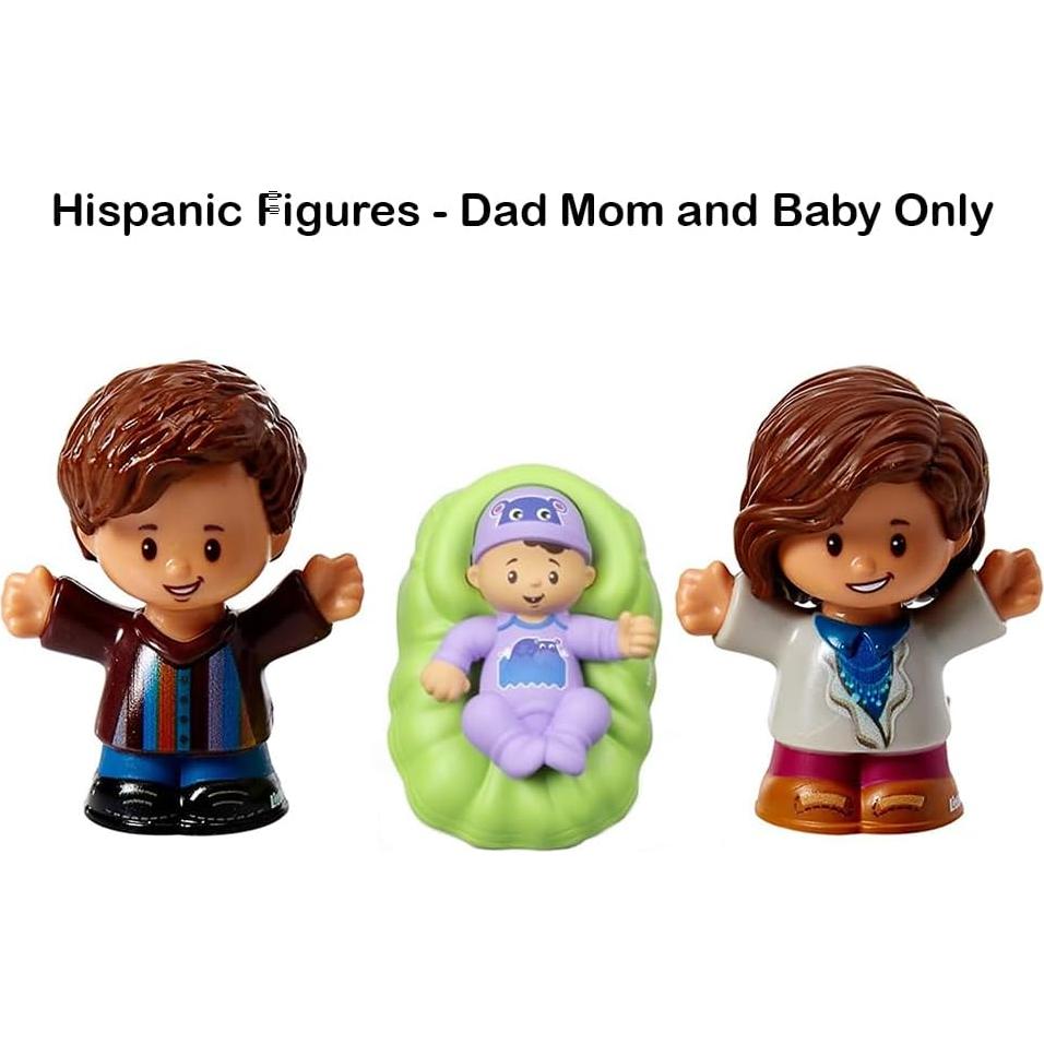Figuras de Repuesto Fisher-Price Little People FTL14 - Papá, Mamá y Bebé