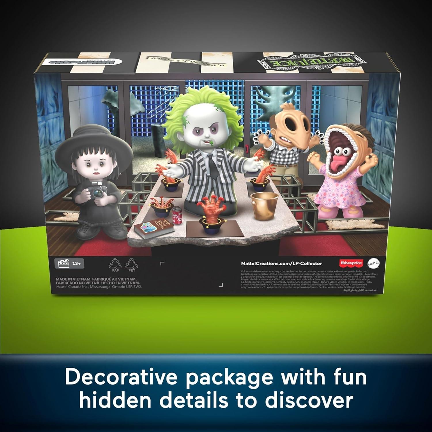 Conjunto de Figuras Beetlejuice Little People Collector - 4 Piezas