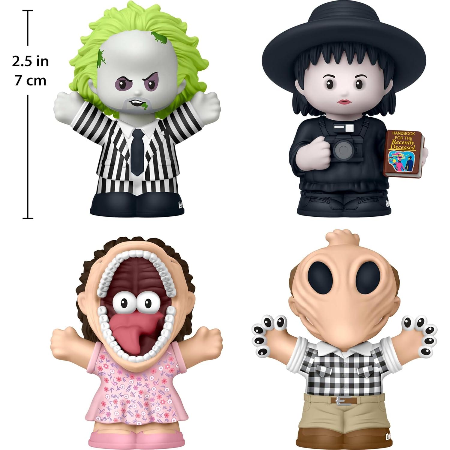 Conjunto de Figuras Beetlejuice Little People Collector - 4 Piezas