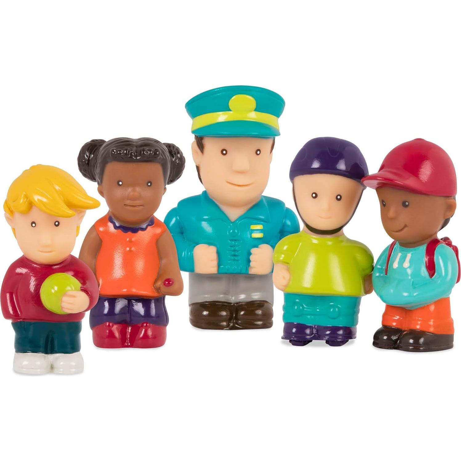 Autobús Escolar Amarillo Battat con Sonidos y Luces - 5 Figuras