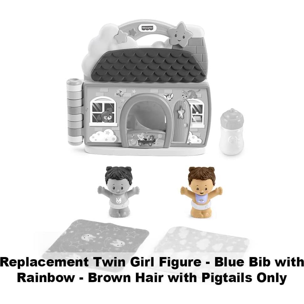 Figura de Gemela Reemplazo Fisher-Price Little People GVH64 - Babero Azul