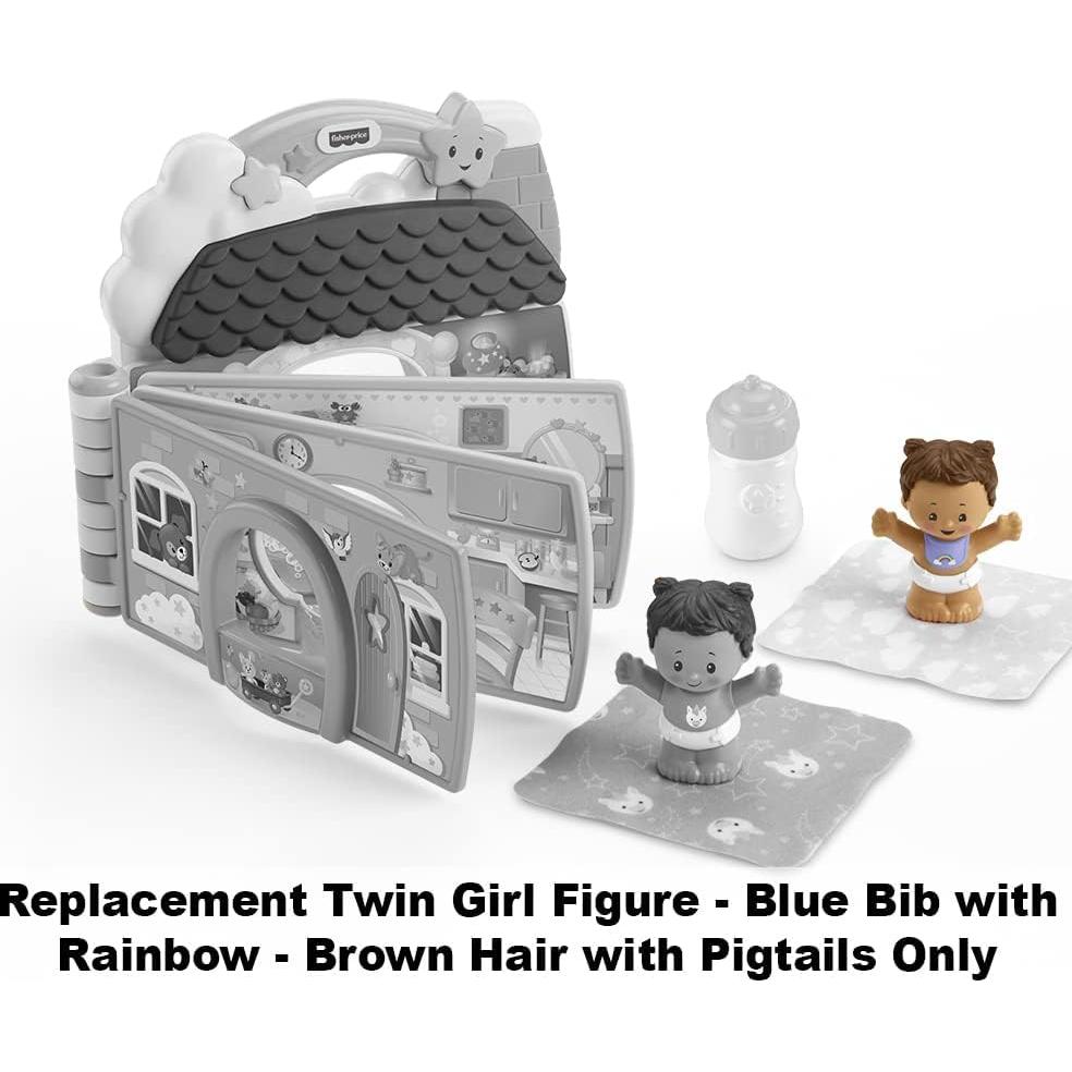 Figura de Gemela Reemplazo Fisher-Price Little People GVH64 - Babero Azul