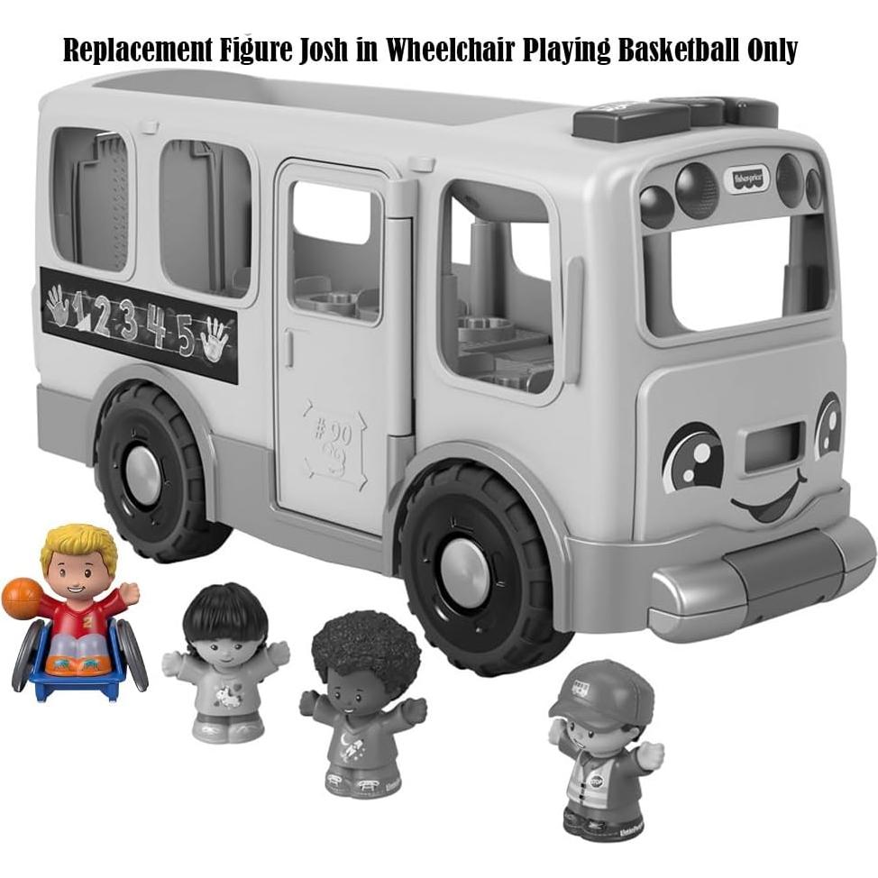 Figura de Reemplazo Josh en Silla de Ruedas para Autobús Fisher-Price GLT75