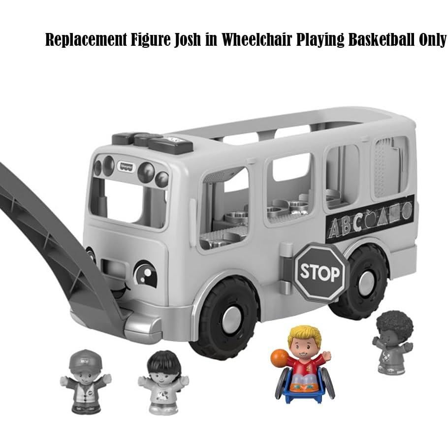 Figura de Reemplazo Josh en Silla de Ruedas para Autobús Fisher-Price GLT75