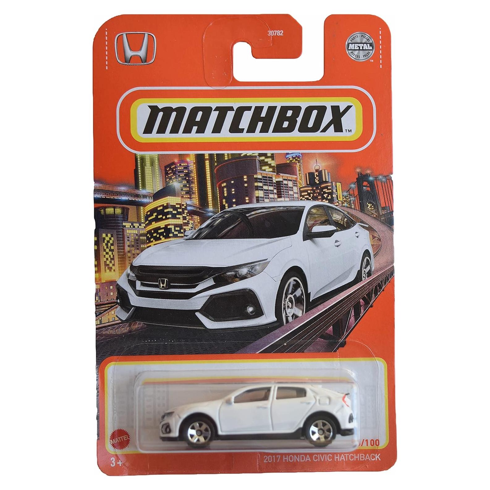 Auto de Juguete Matchbox Honda Civic Hatchback Blanco 2017