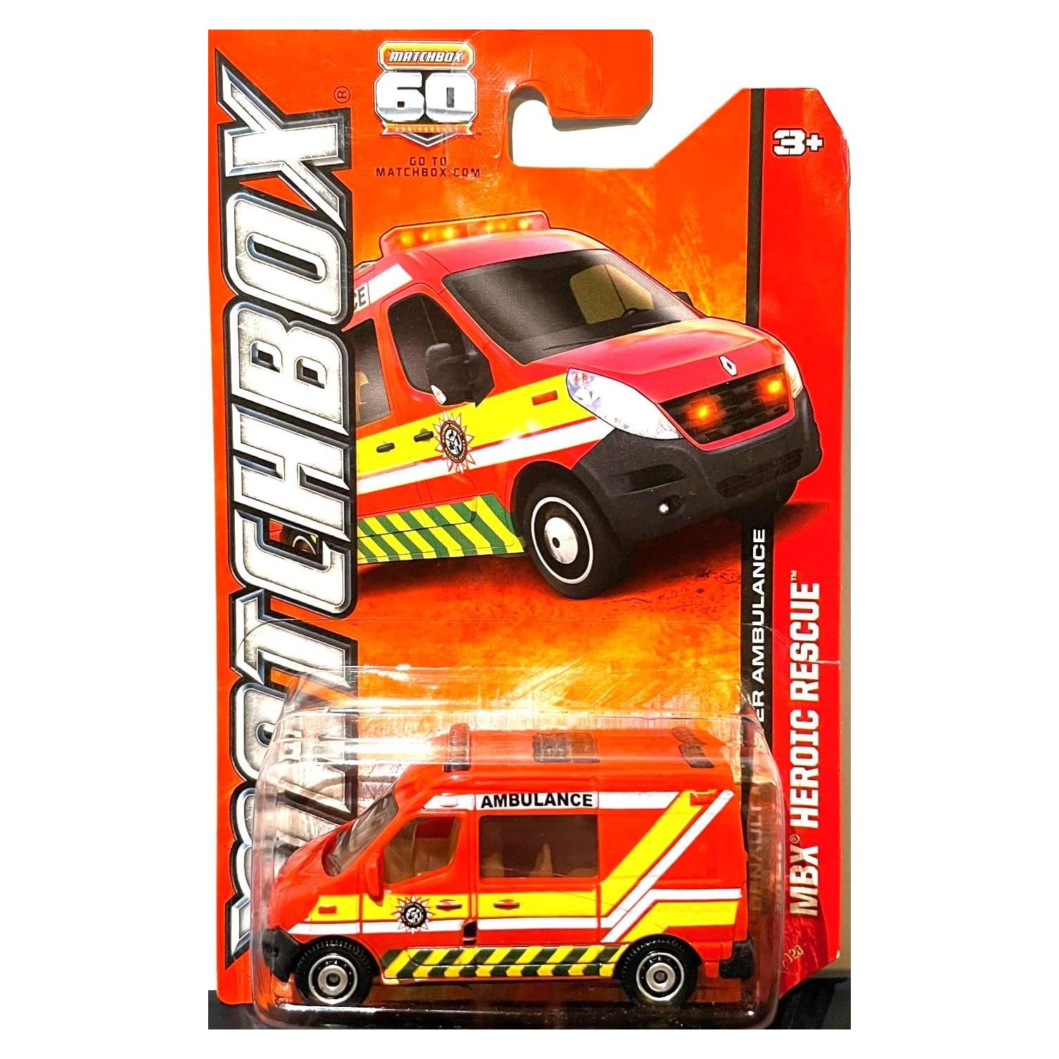 Matchbox Renault Master Ambulancia 1:64 Mattel