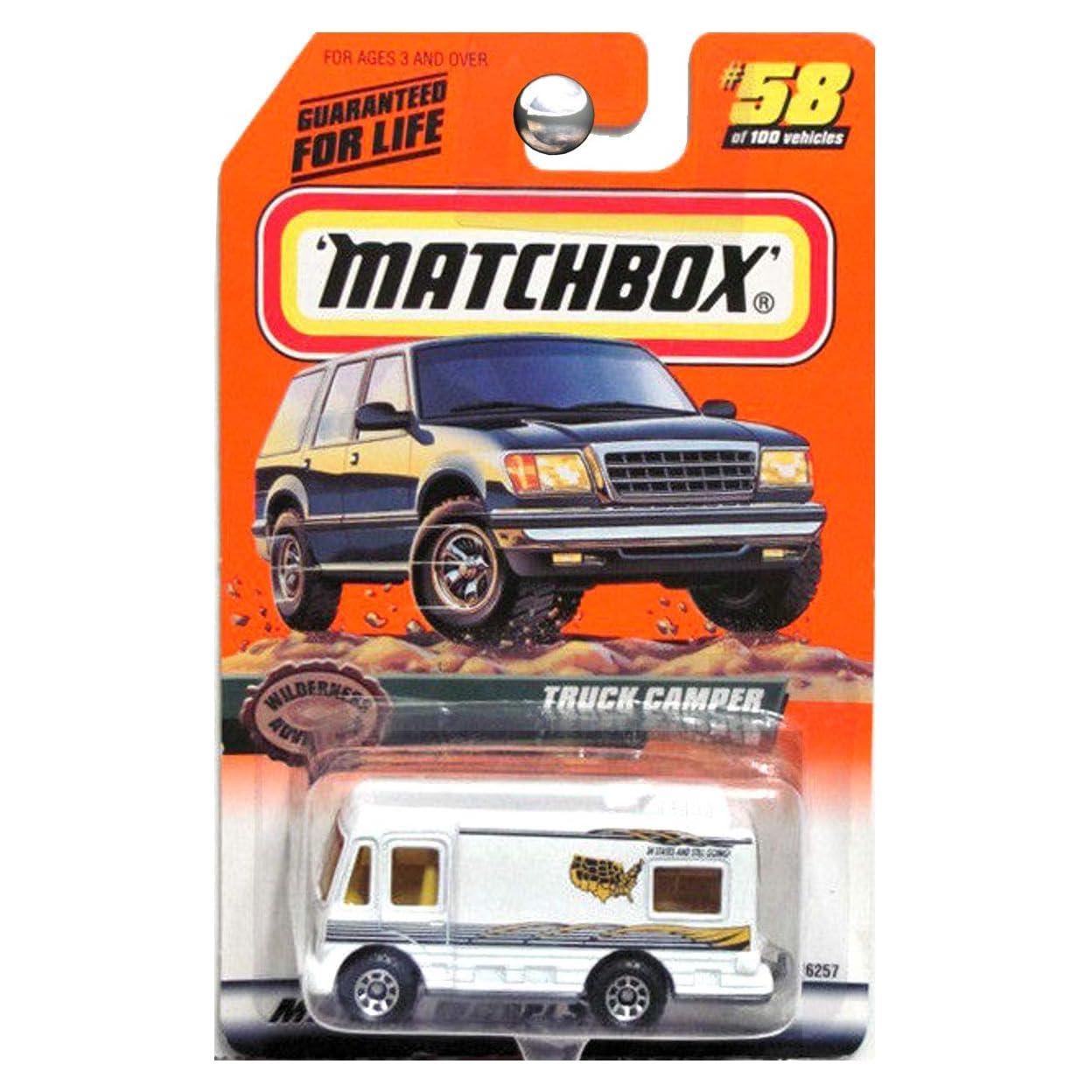 Camioneta Camper Matchbox 2000 Aventura Naturaleza Blanca