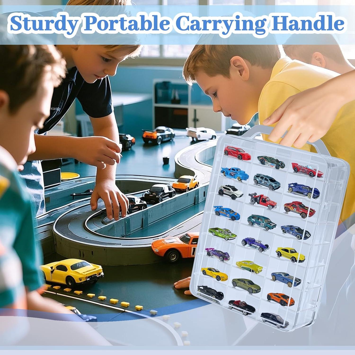 Estuche de Almacenamiento Doble Cara Ngdiluxury para Hot Wheels