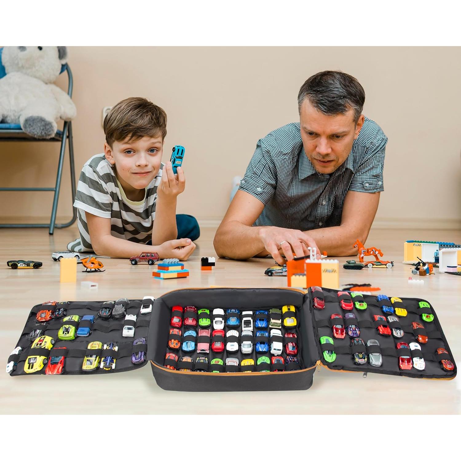 Estuche de Almacenamiento KISLANE para 108 Coches de Juguete Negro