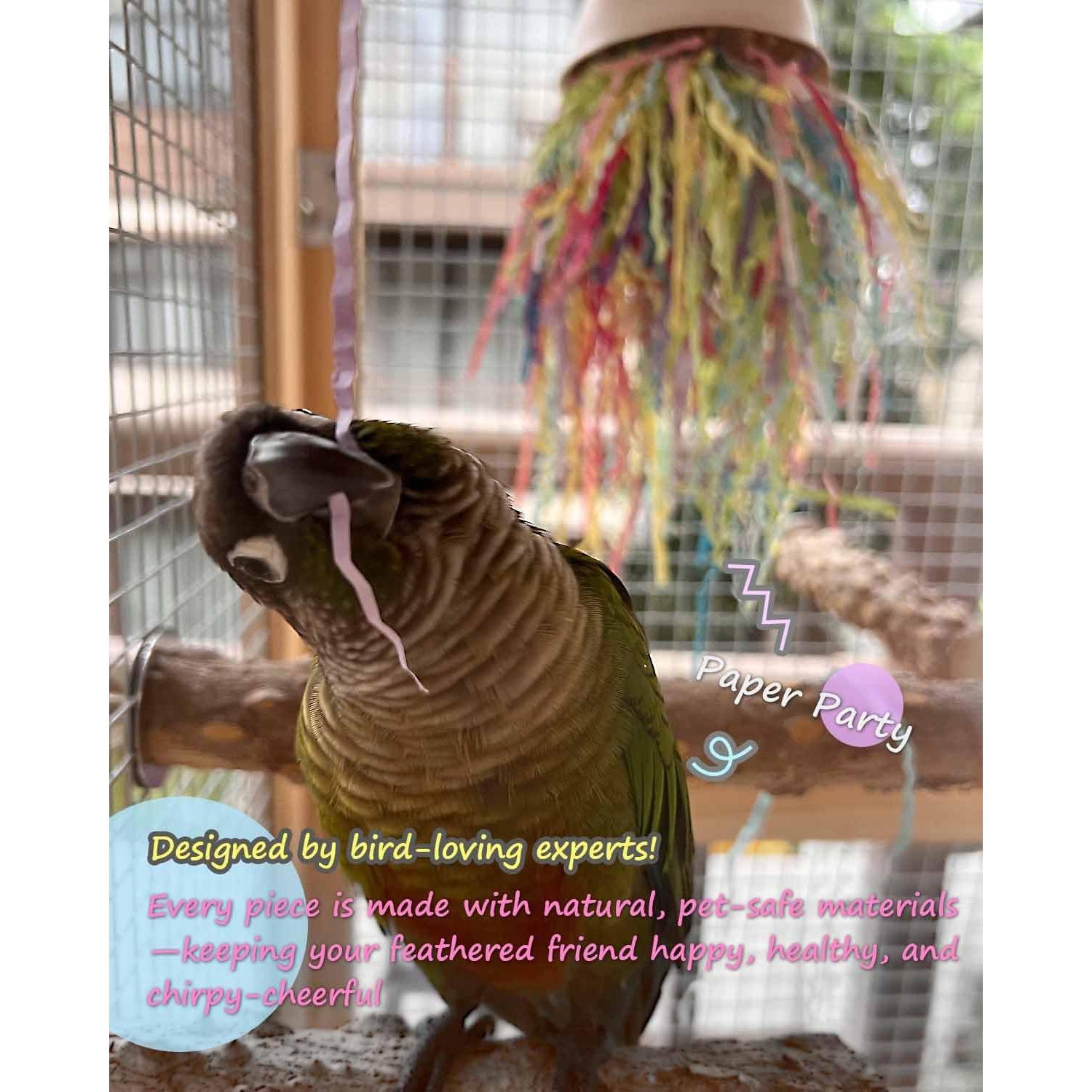 Juguete para Aves LEWINHOOK - Masticable Arcoíris 18x12cm