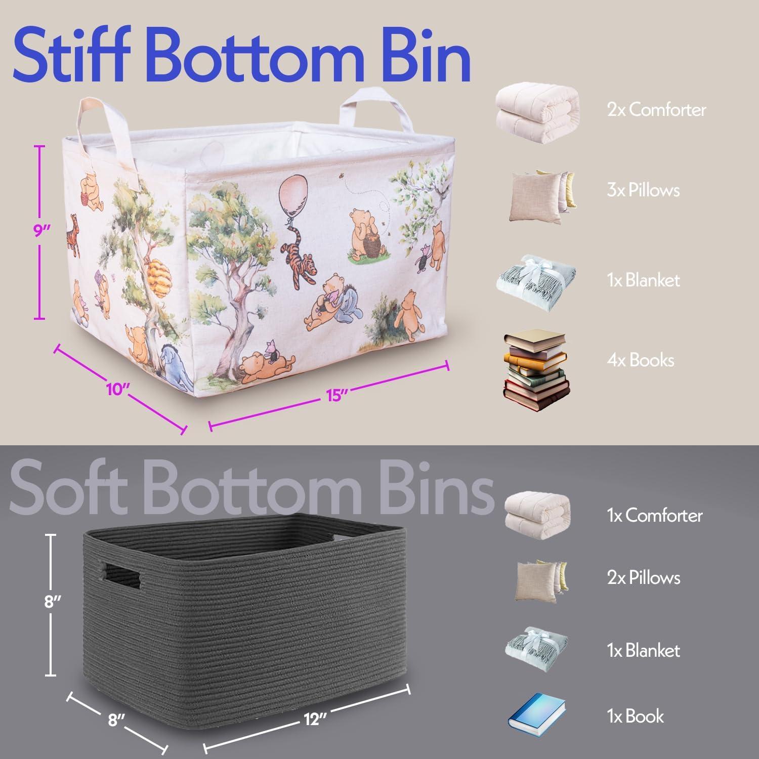 Cesta de Almacenamiento Winnie Pooh Sweet Baby 40.6x25.4x27.9cm