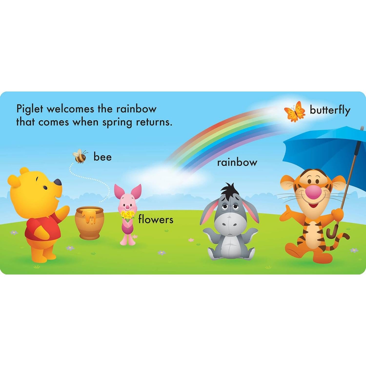 Baby Disney Winnie the Pooh - Seasons - Kid-Proof Books - Washable, Chewable, and Durable - PI Kids