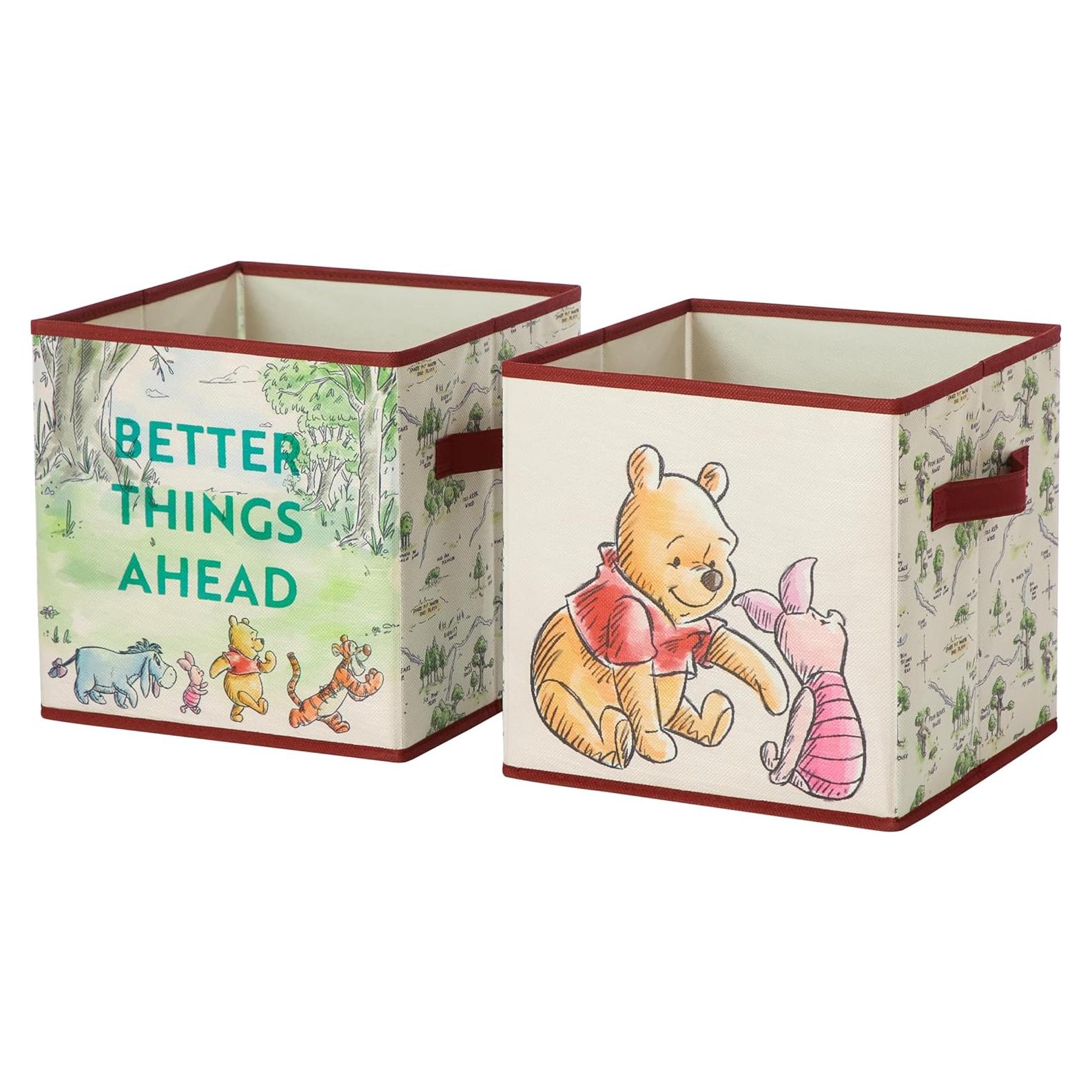 Set de 2 Cubos de Almacenamiento Winnie the Pooh 25.4 cm