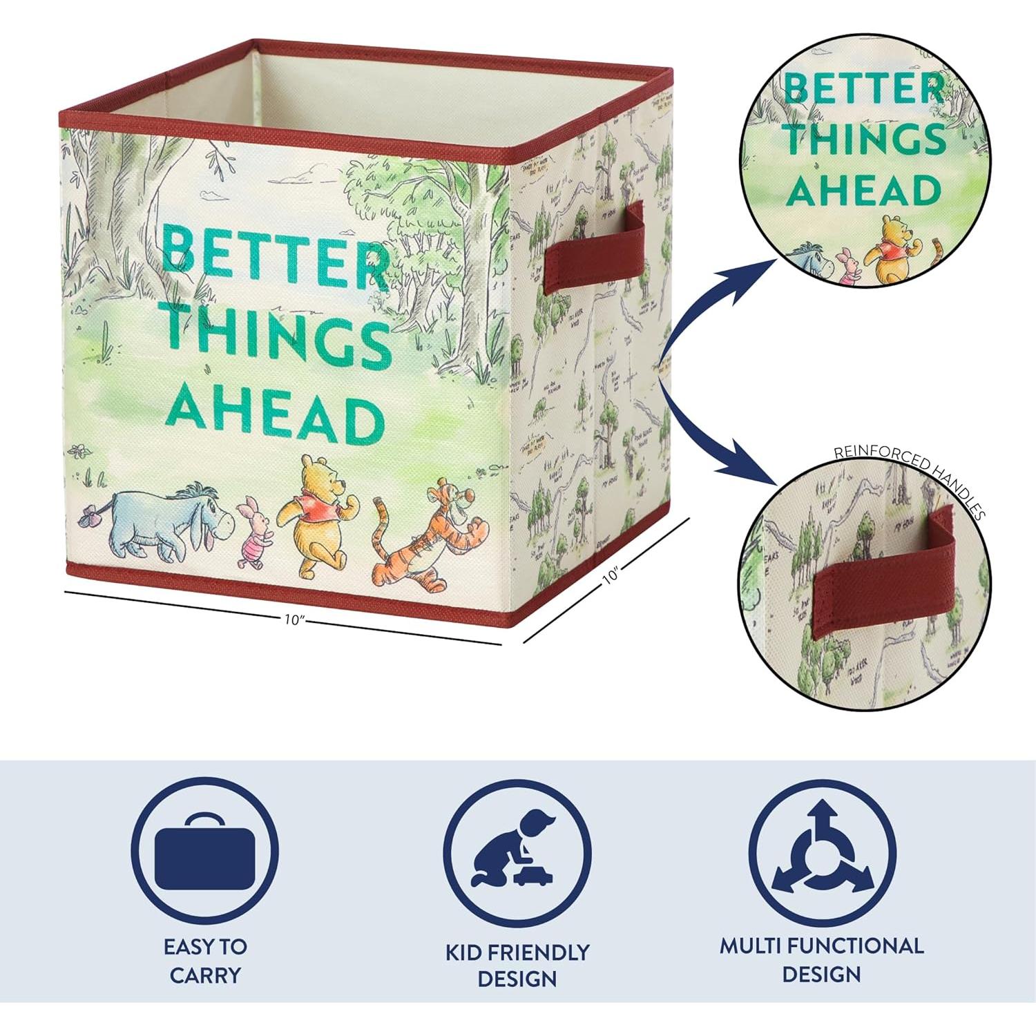 Set de 2 Cubos de Almacenamiento Winnie the Pooh 25.4 cm